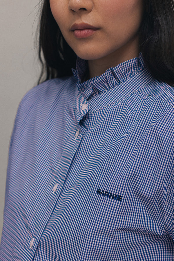 Chemise Jasmine vichy bleu