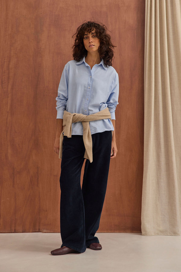 Chemise Jeanne oxford bleu