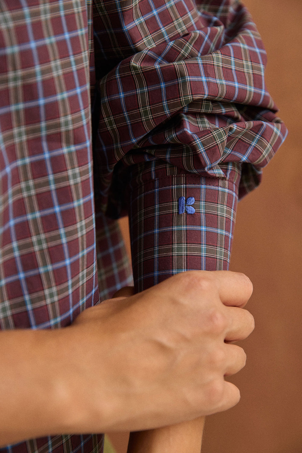 Chemise Jenny Boy carreaux bordeaux
