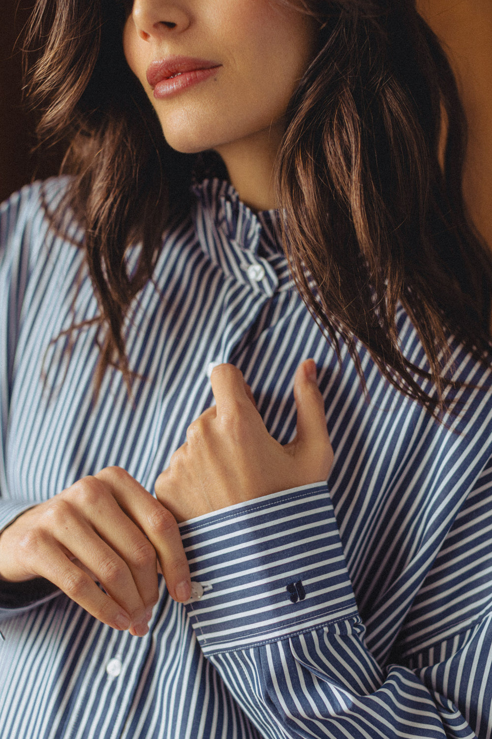 Chemise Albane en flanelle marine - Marine - Flanelle - Madame | Café Coton Chemise Albane en flanelle marine - Marine - Flanelle - Madame | Café Coton