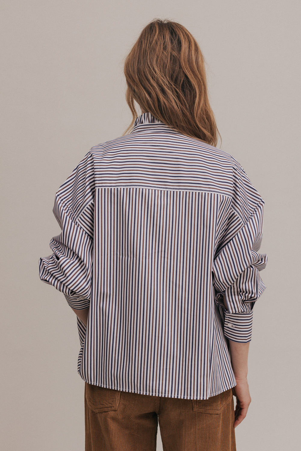 Chemise Jenny Boy rayures marron
