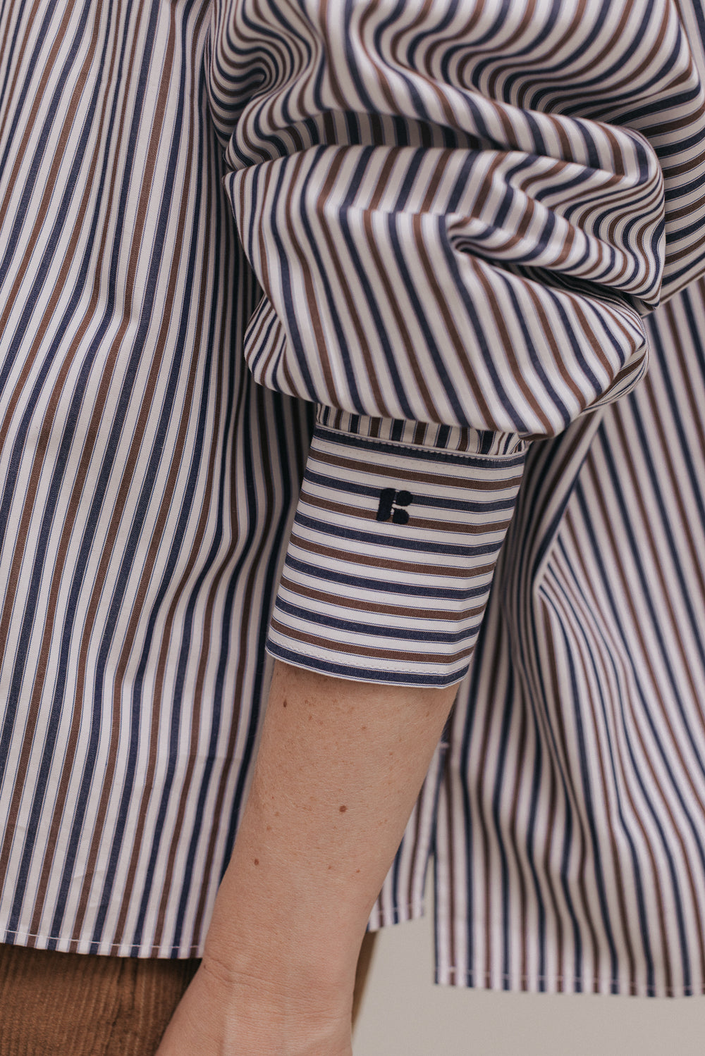 Chemise Jenny Boy rayures marron