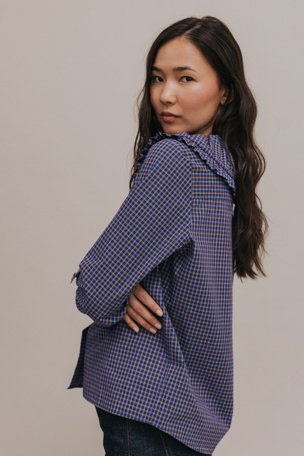 Chemise Laura carreaux bleus