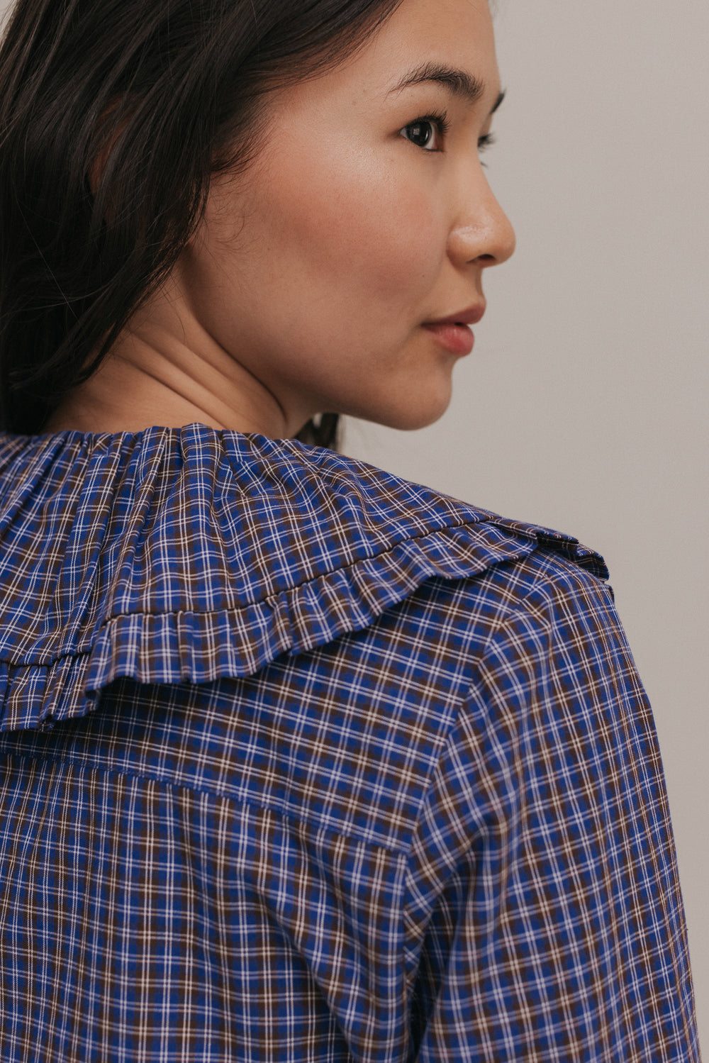 Chemise Laura carreaux bleus