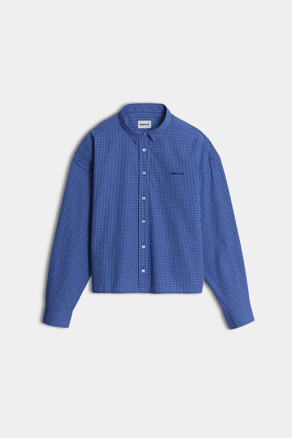 Chemise à carreaux bleus Liv 4