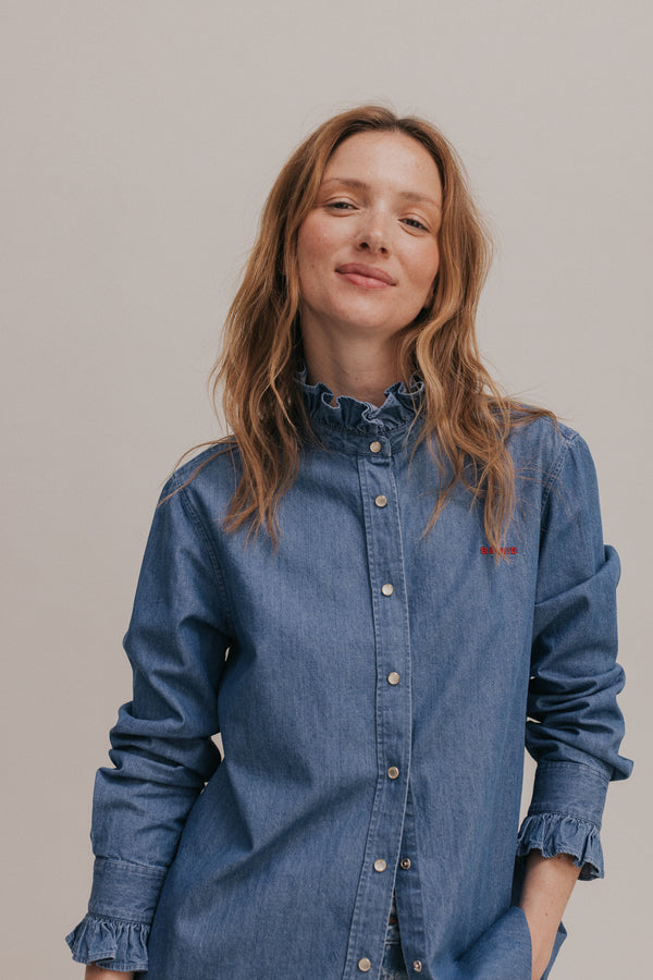 Sonia medium blue shirt