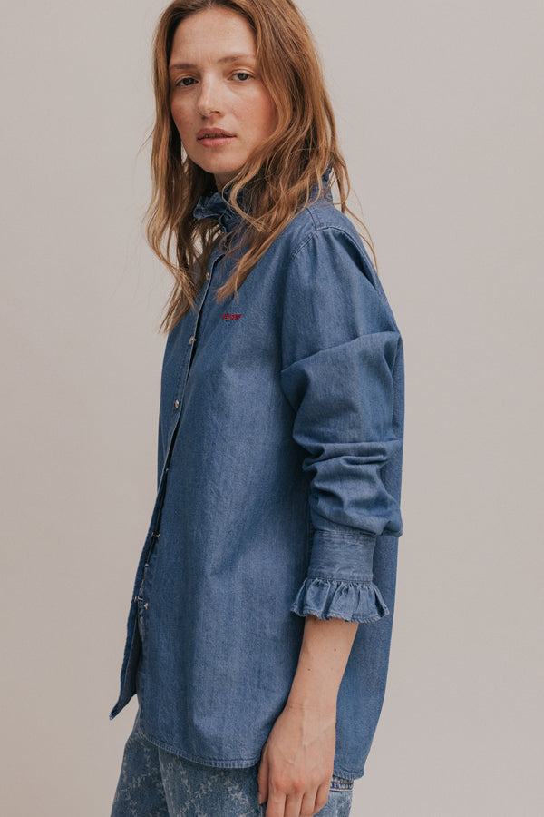 Sonia medium blue shirt
