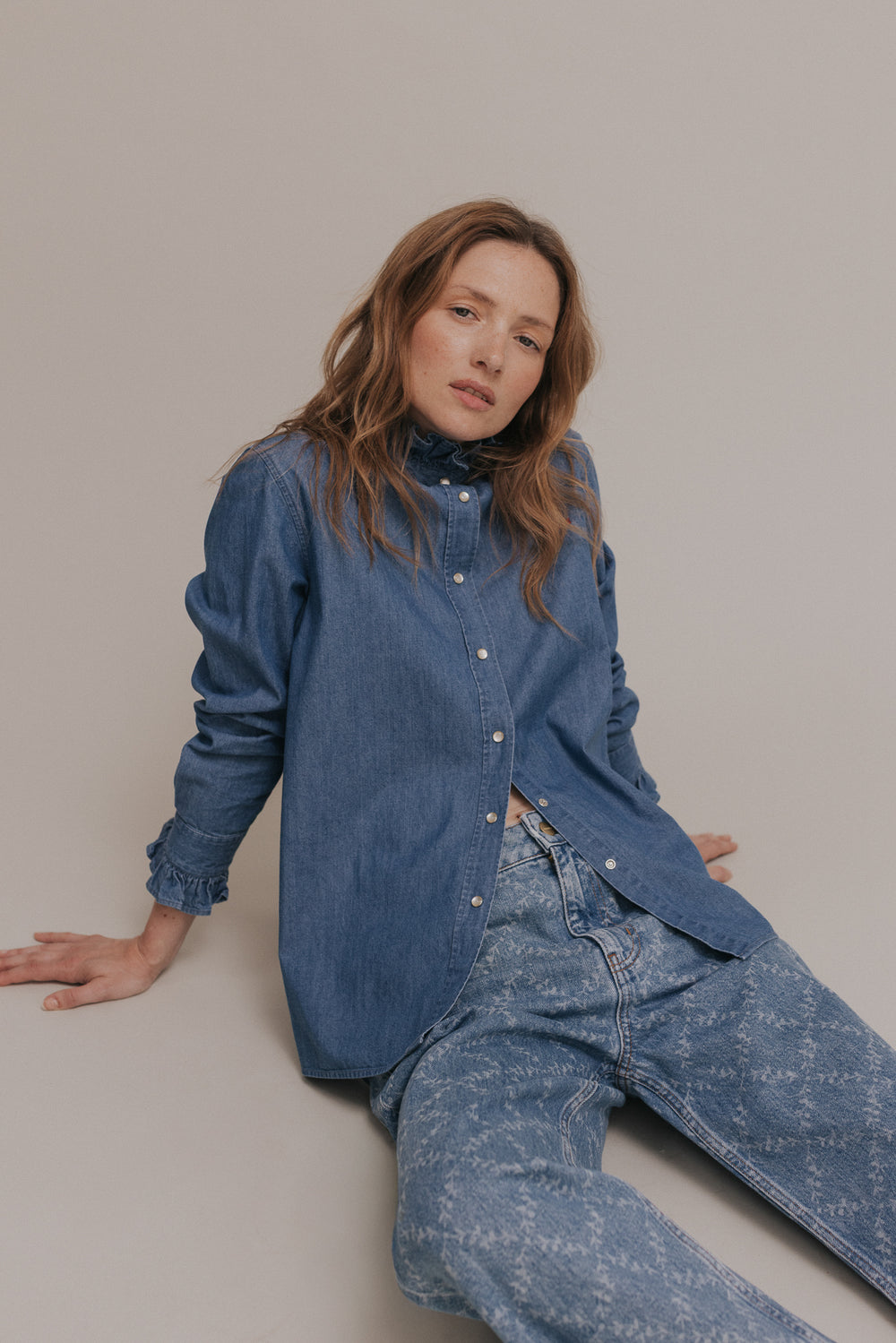 Chemise Sonia medium blue