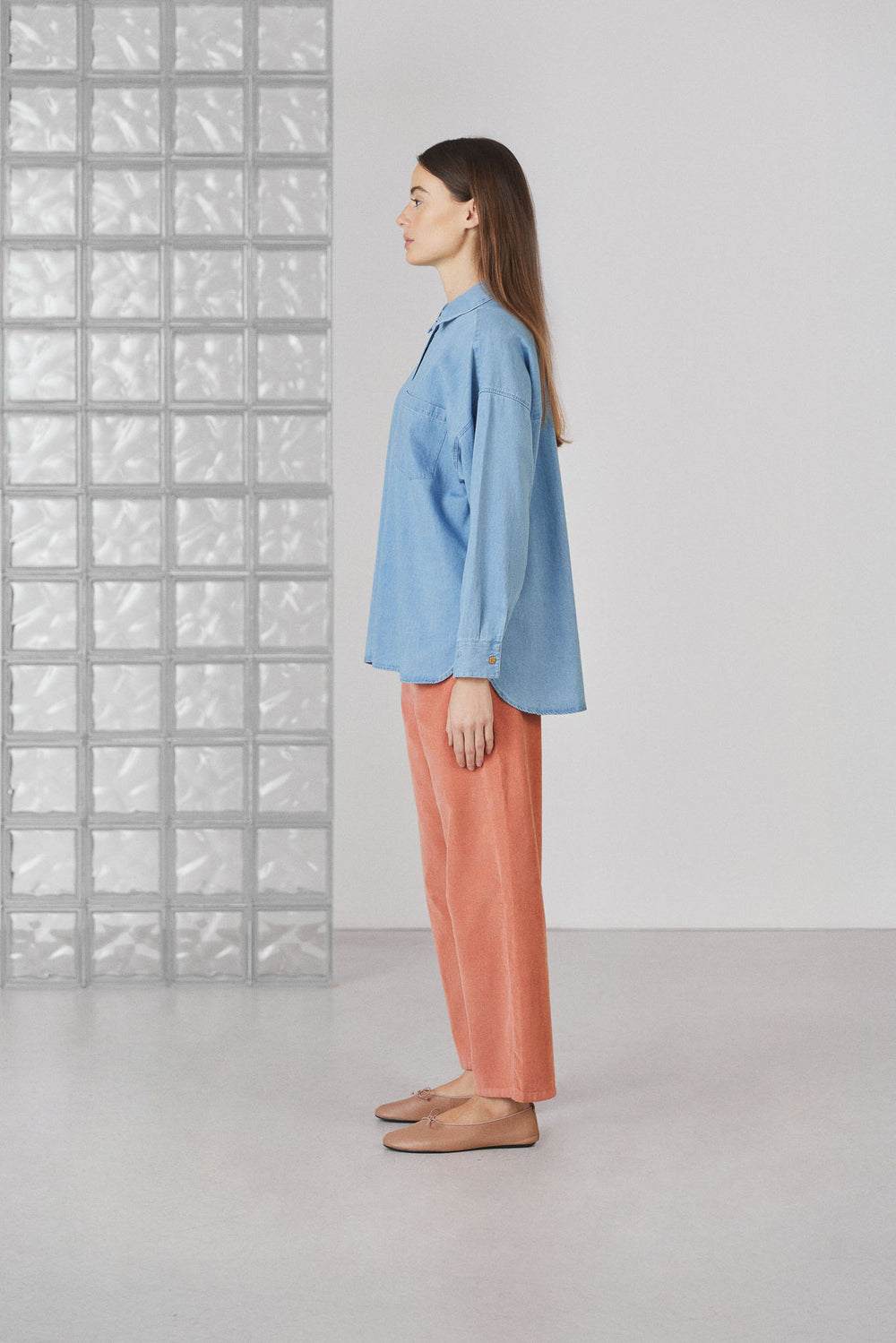 Chemise oversize Sun light blue 2