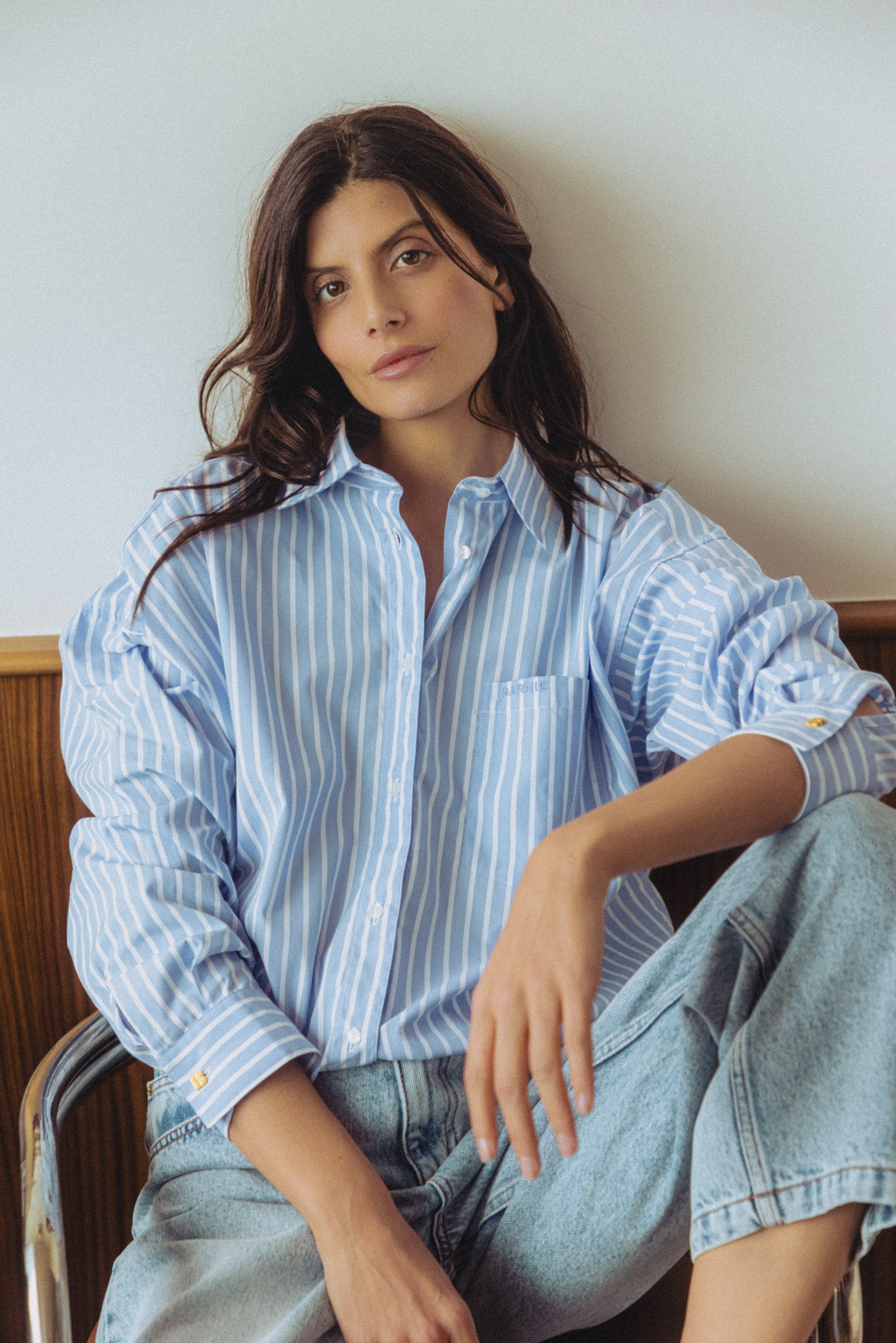 Chemise oversize Sun rayures bleues