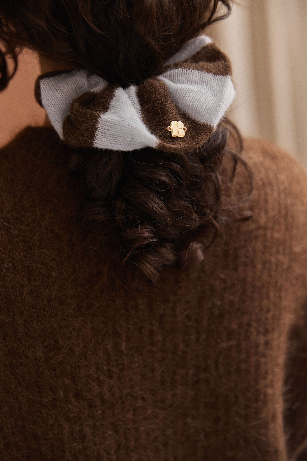 Chouchou Mila chocolat bleu ciel