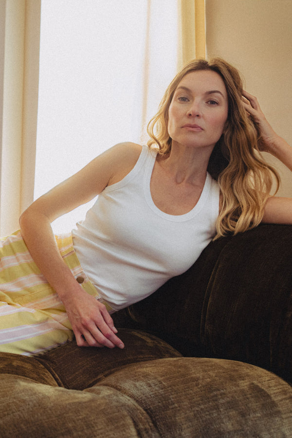 Débardeur Jean blanc