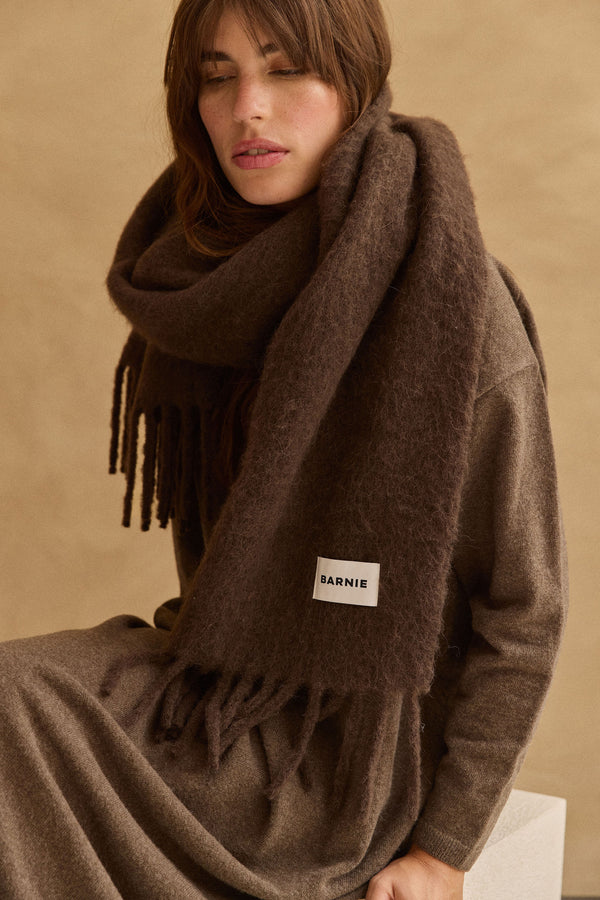 Écharpe Laetitia chocolat