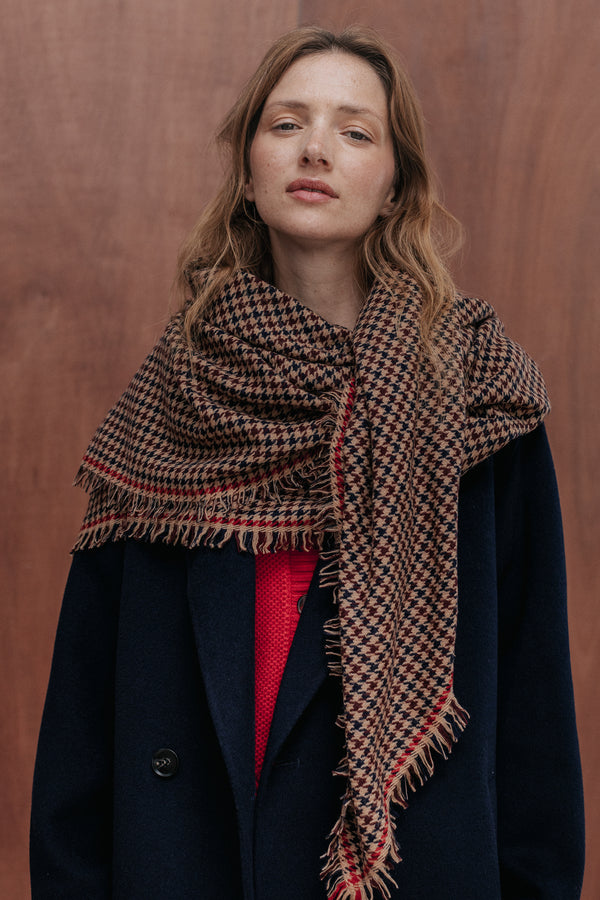 Houndstooth Zélie scarf