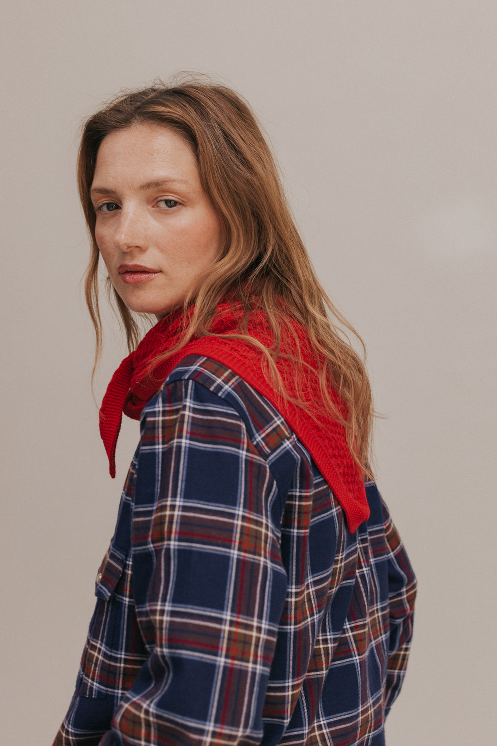 Charly red scarf