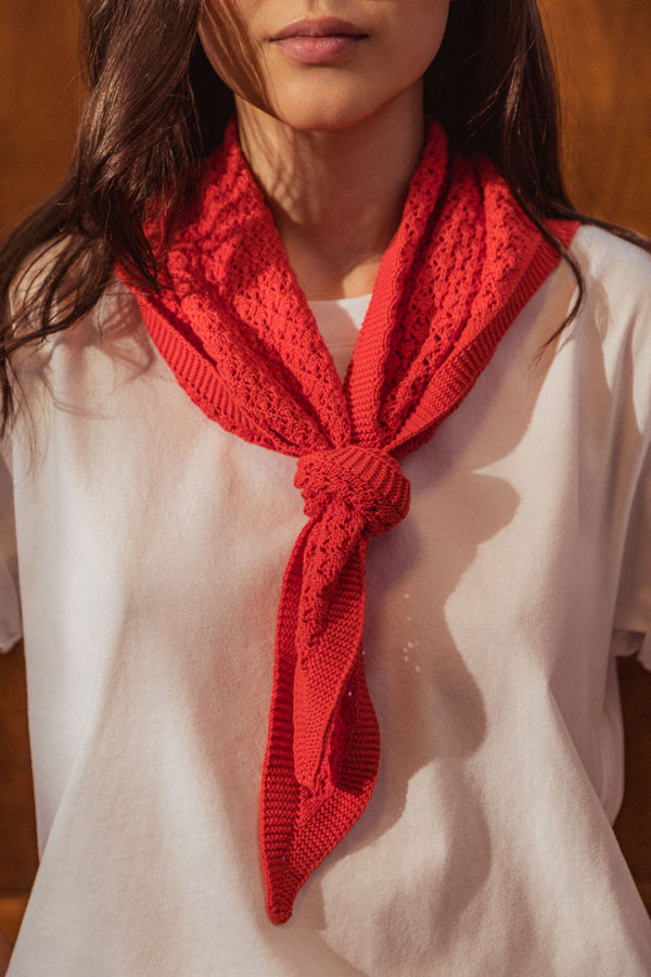 Foulard Charly vermillon