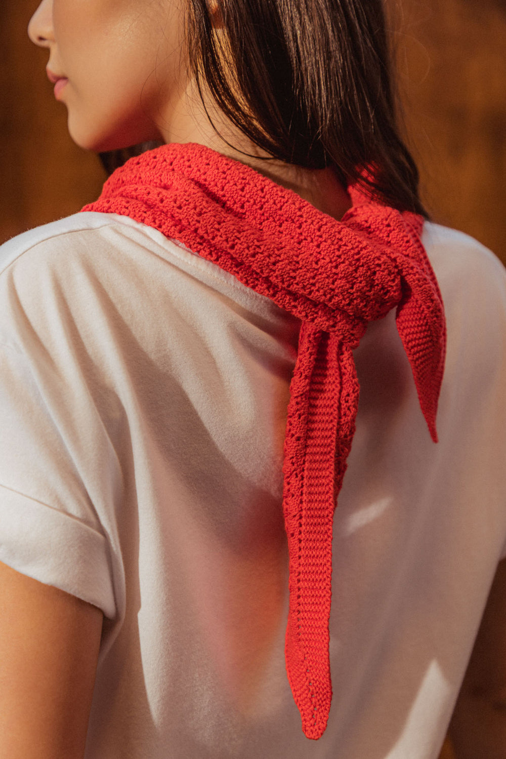 Foulard Charly vermillon