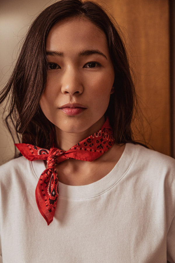 Foulard Isaline rouge