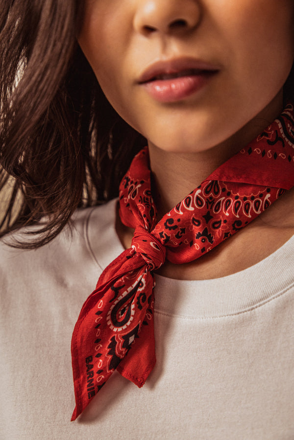 Foulard Isaline rouge
