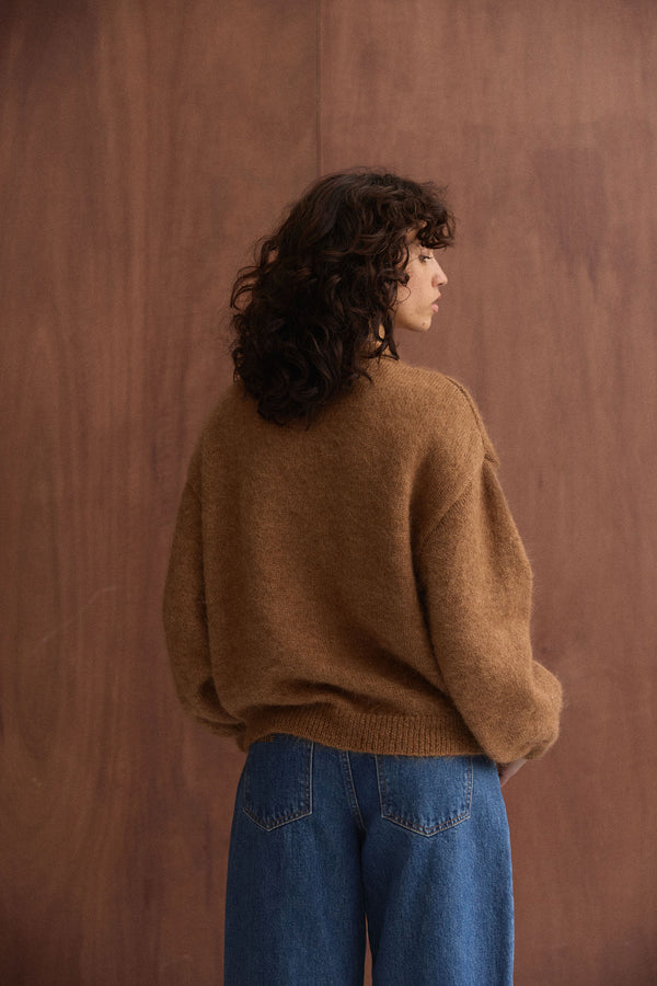 Cardigan Hortense camel