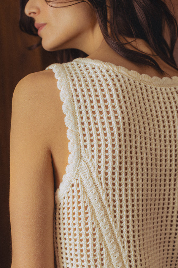 Gilet Raphaël écru