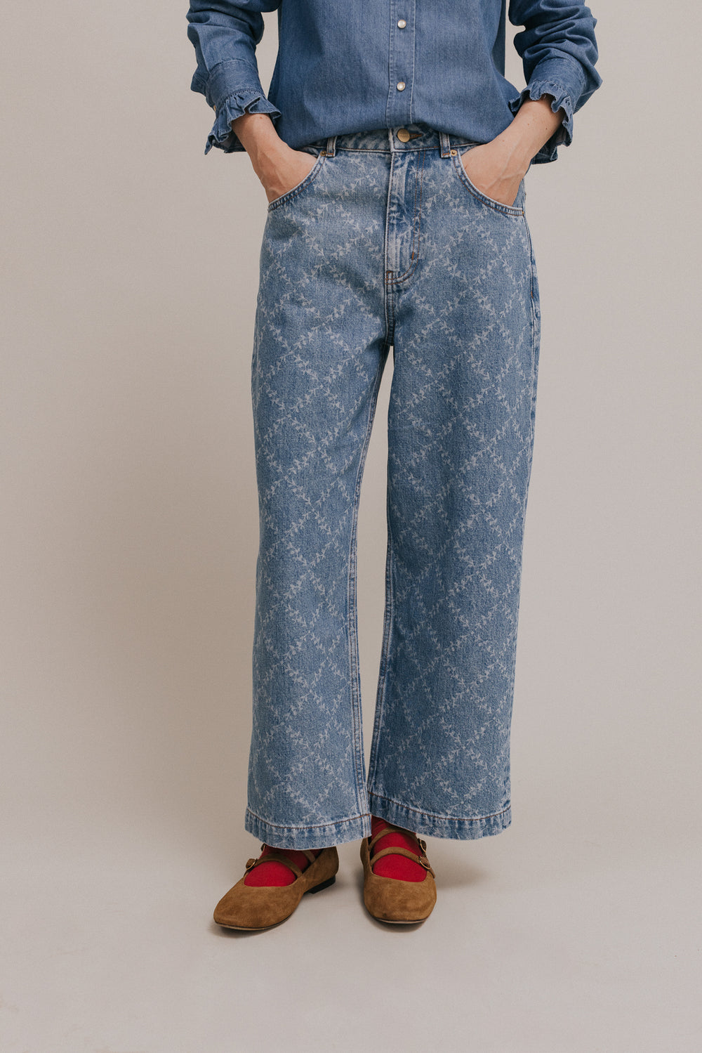 Jean Gaspard medium blue all-over