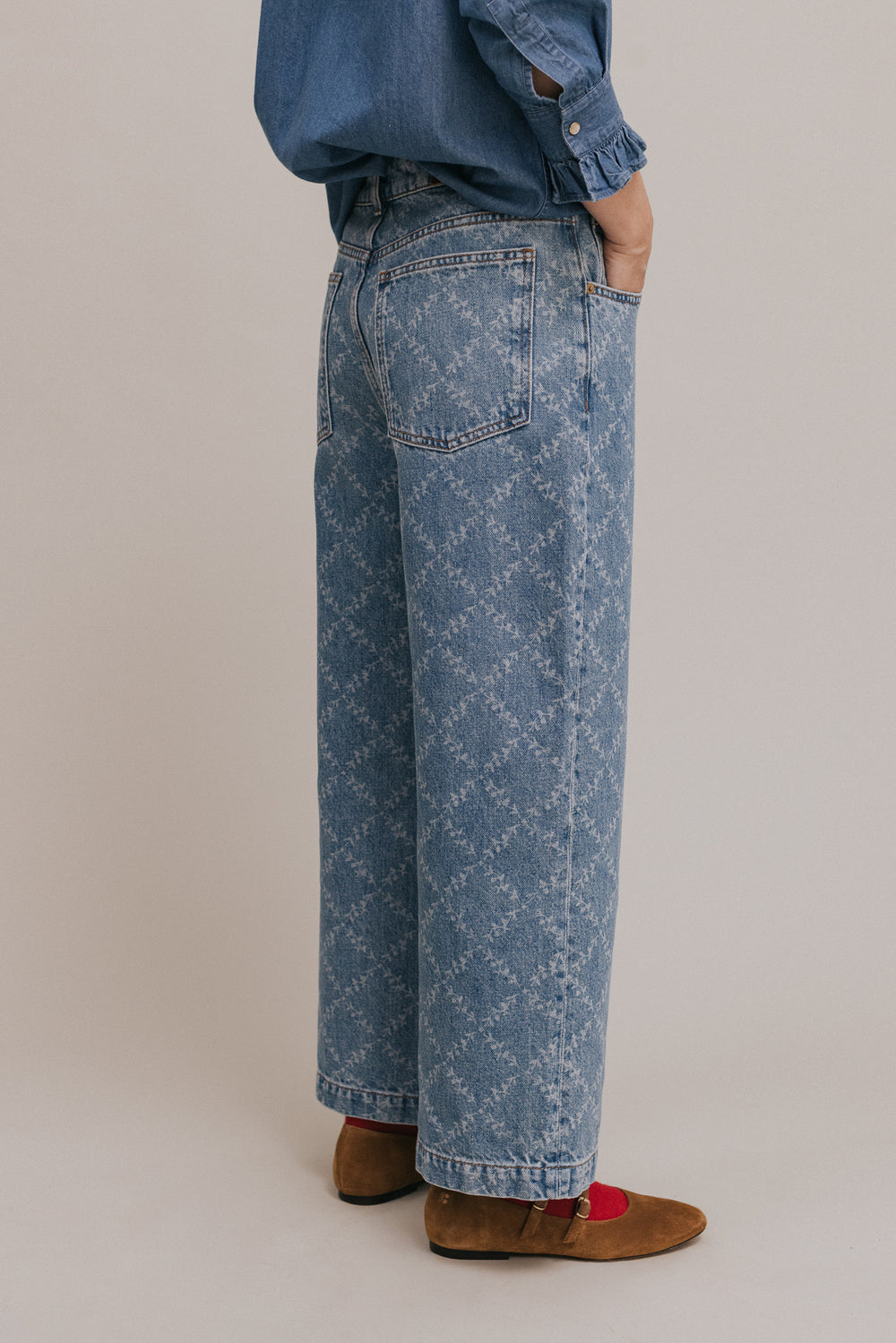 Jean Gaspard medium blue all-over