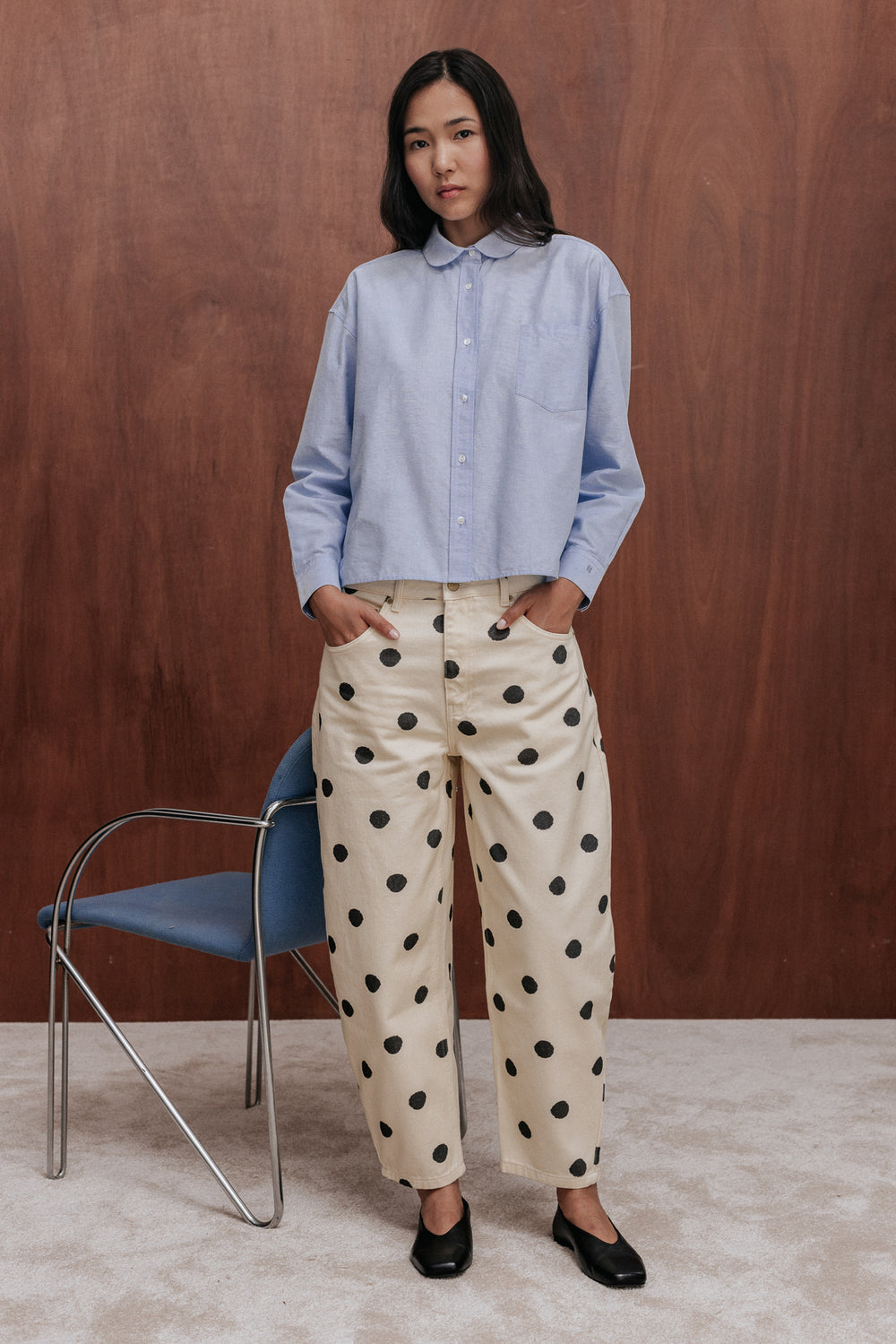 Chemise Isla oxford bleu