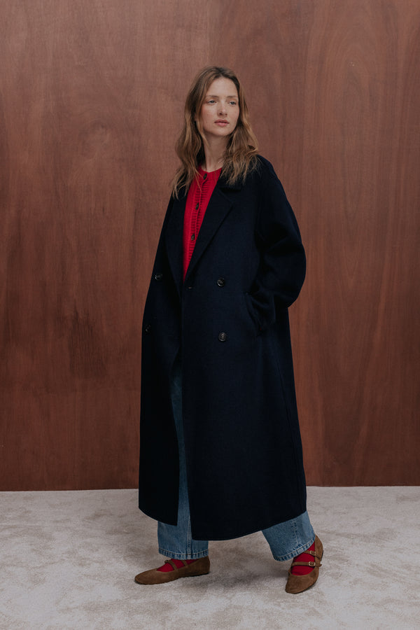 Navy John coat