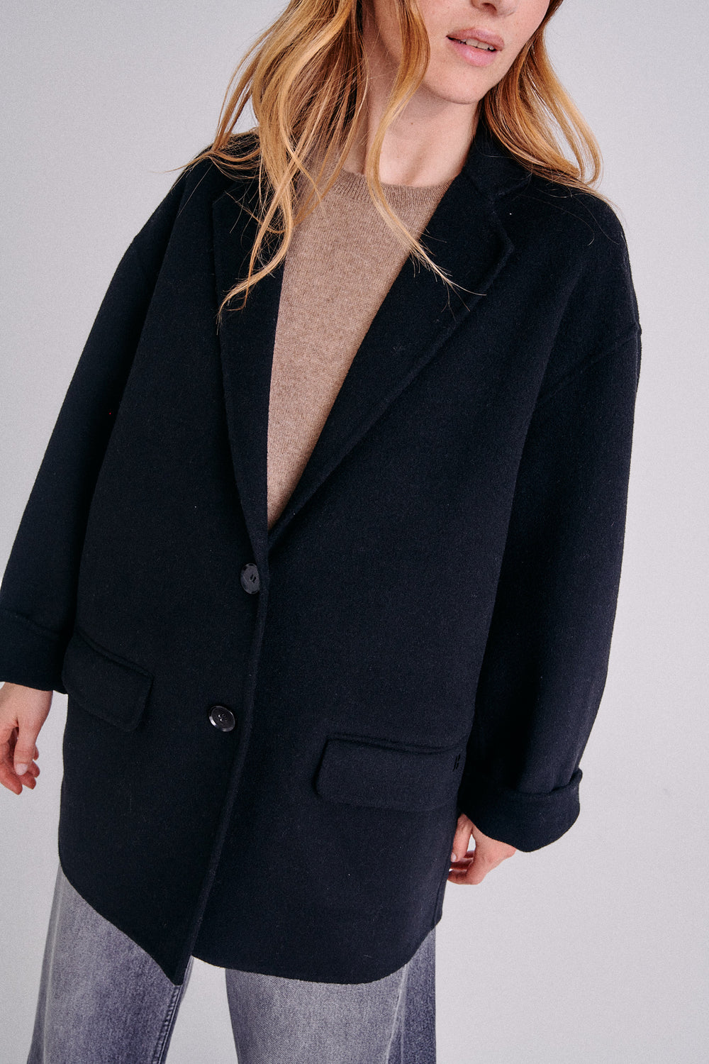 Manteau noir Pio 5