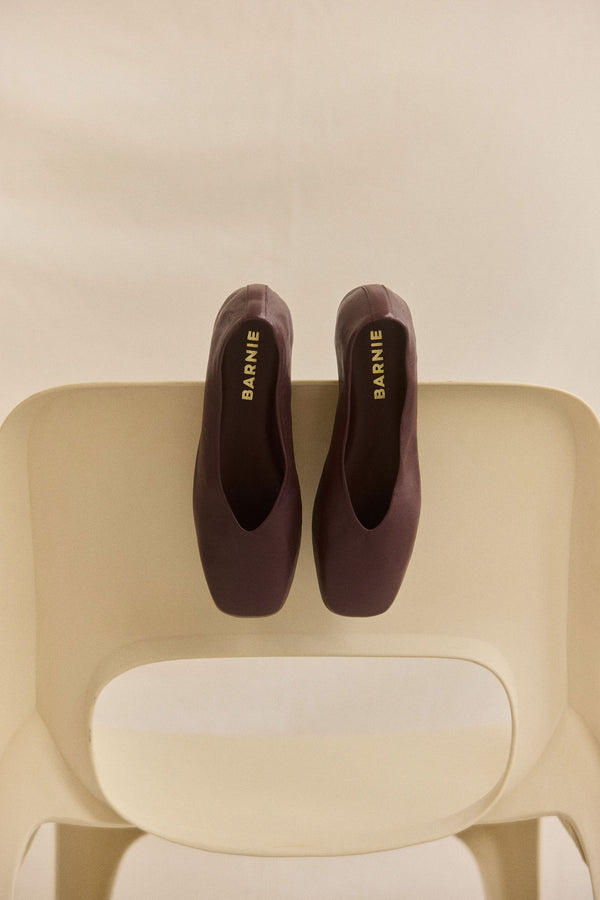 Ballerines Gabrielle bordeaux