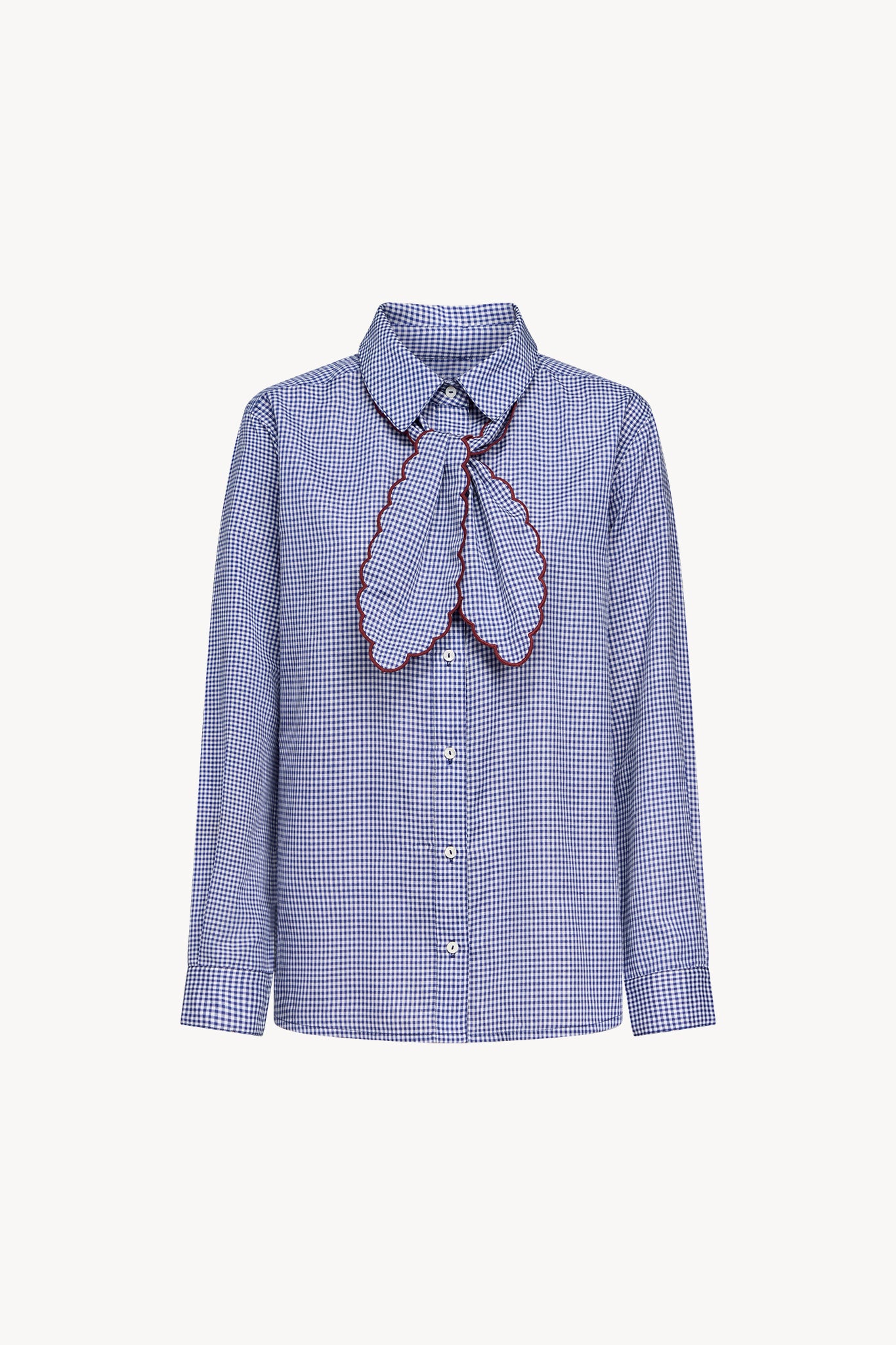 Chemise Adélie vichy bleu