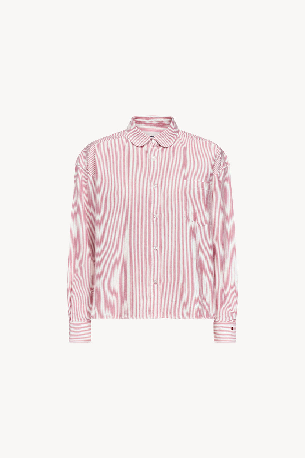 Chemise Isla rayures rouges