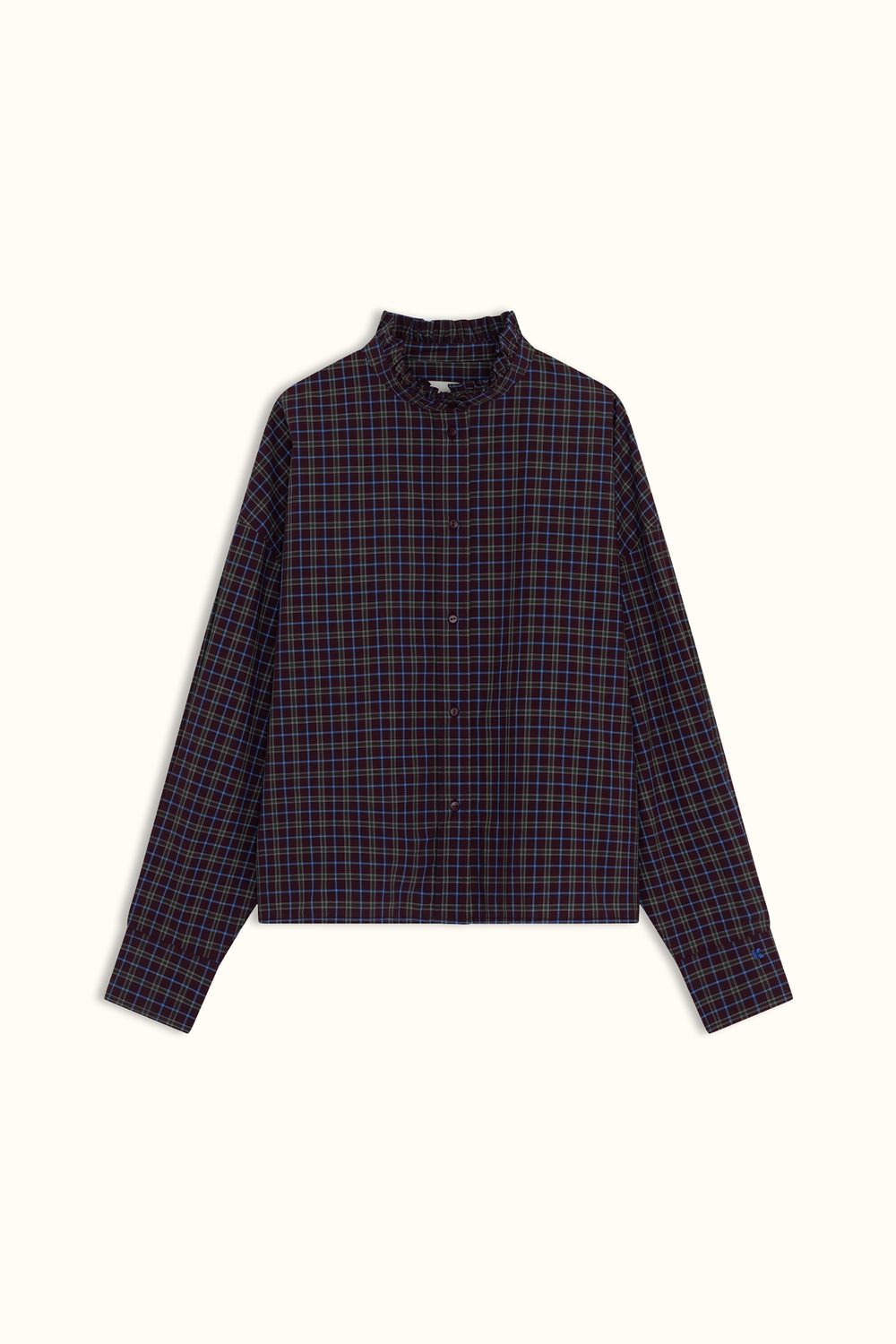 Chemise Jenny Boy carreaux bordeaux