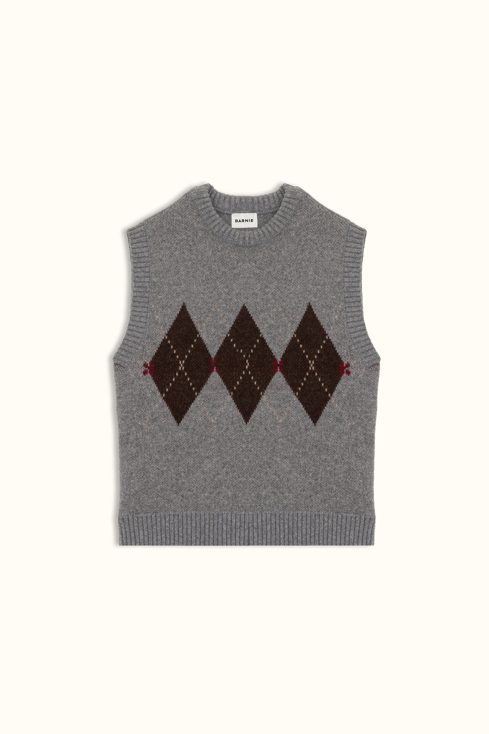 Pull sans manches Anne gris