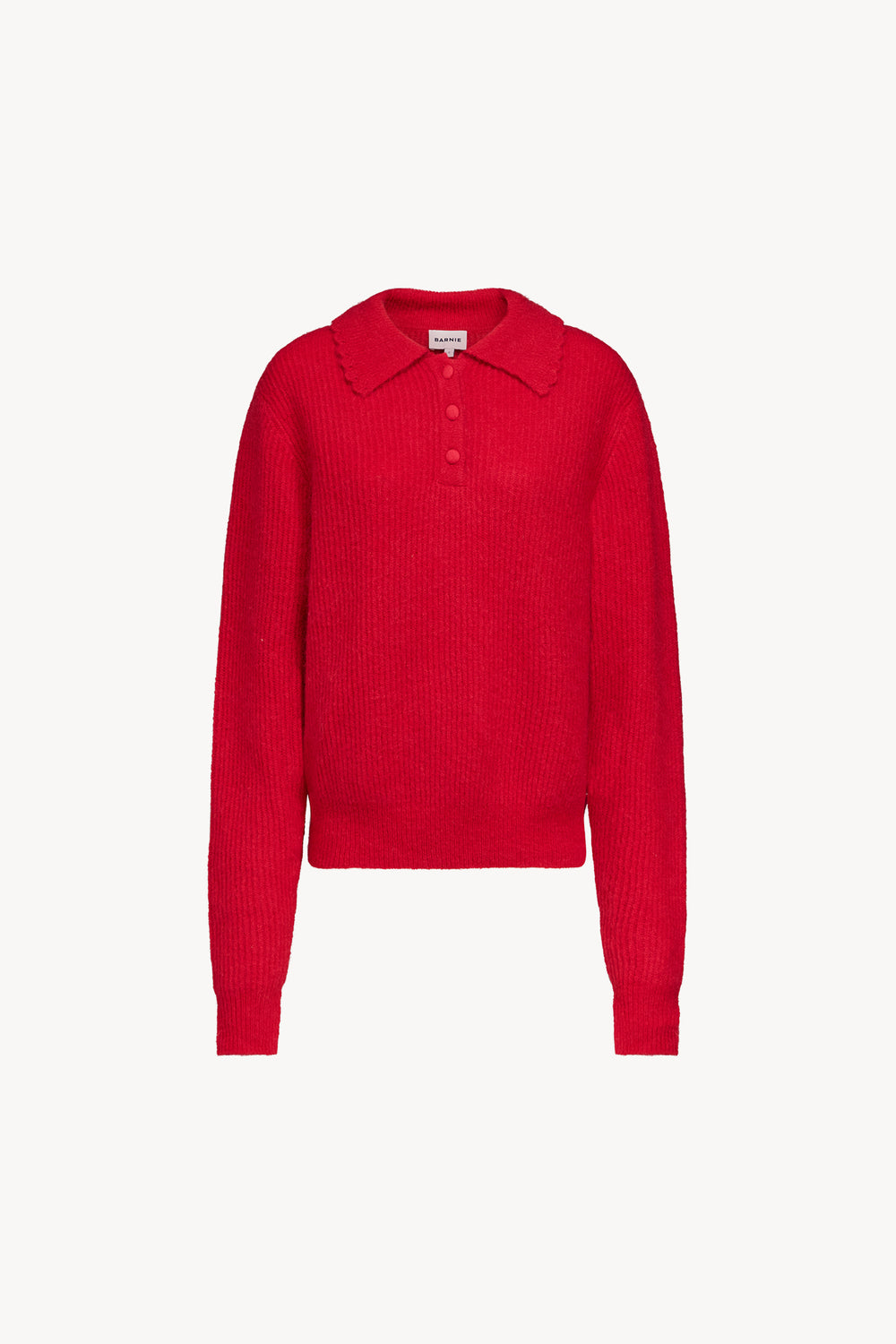 Pull Camélia rouge