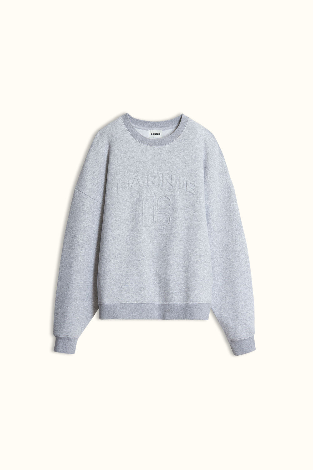 Sweat Diana gris chiné logo embossé