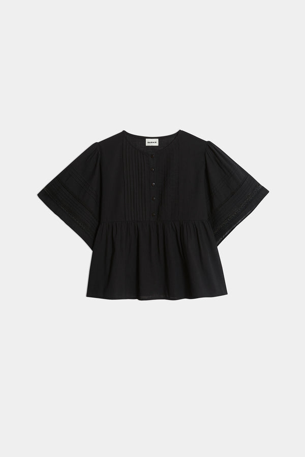Packshot black Maël blouse