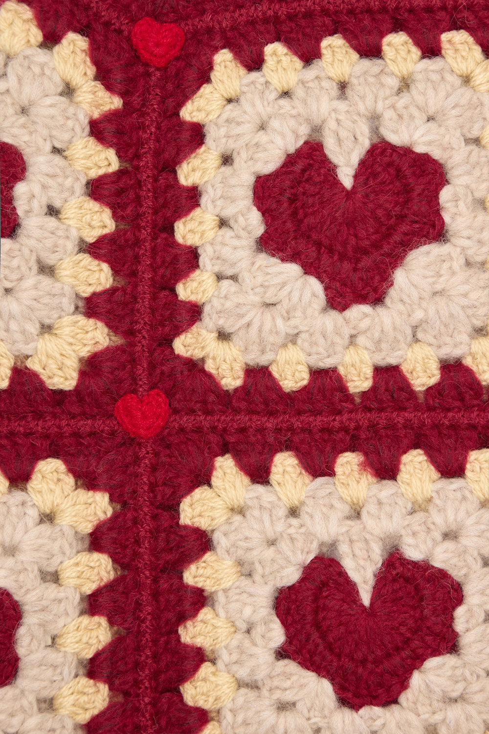 Cagoule Marta bordeaux coeurs