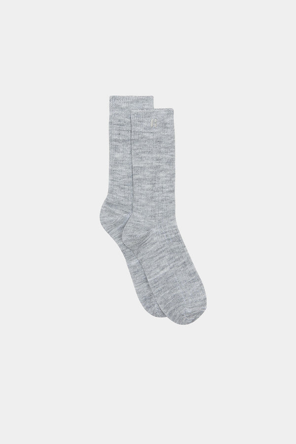 Packshot chaussettes Agathe gris chiné 2