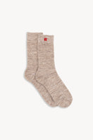 Chaussettes Agathe beige chiné