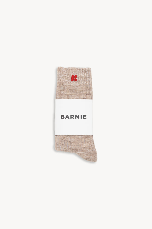 Chaussettes Agathe beige chiné