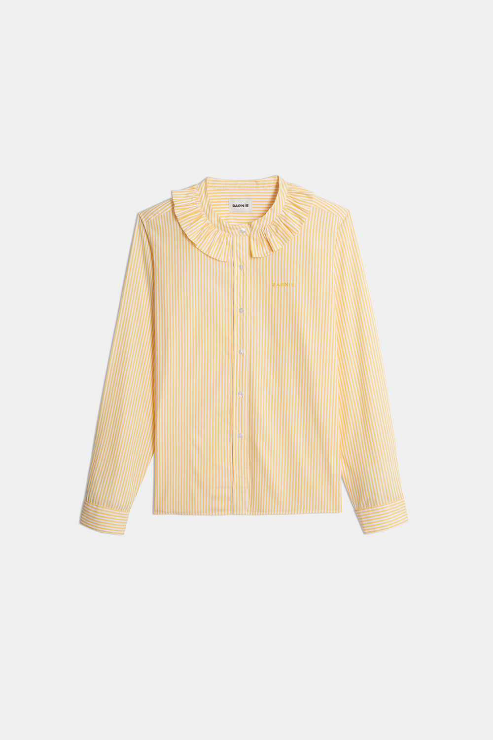 Packshot Chemise Amelia rayures jaunes
