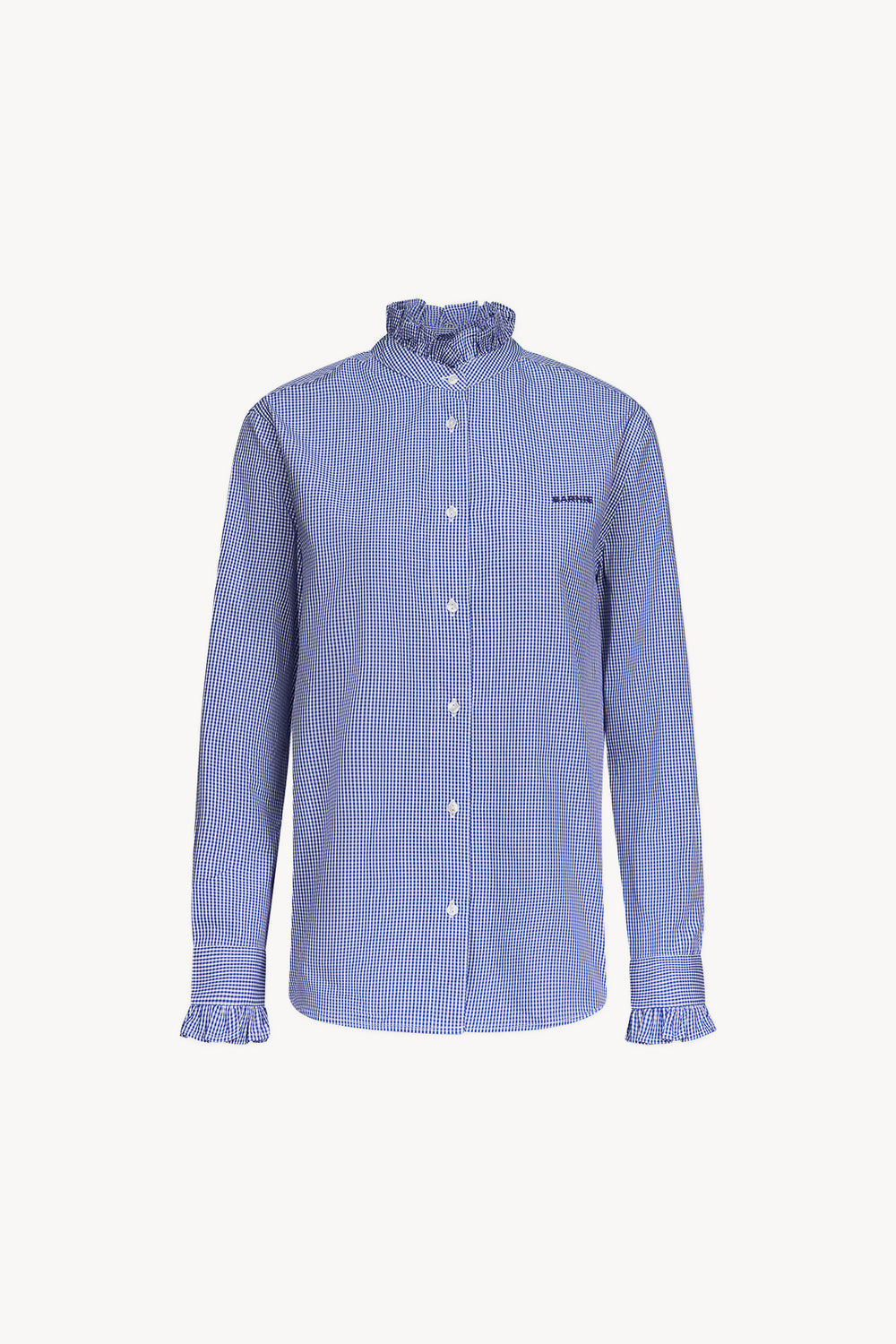 Jasmine blue gingham shirt