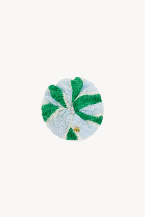 Chouchou Mila rayures vertes