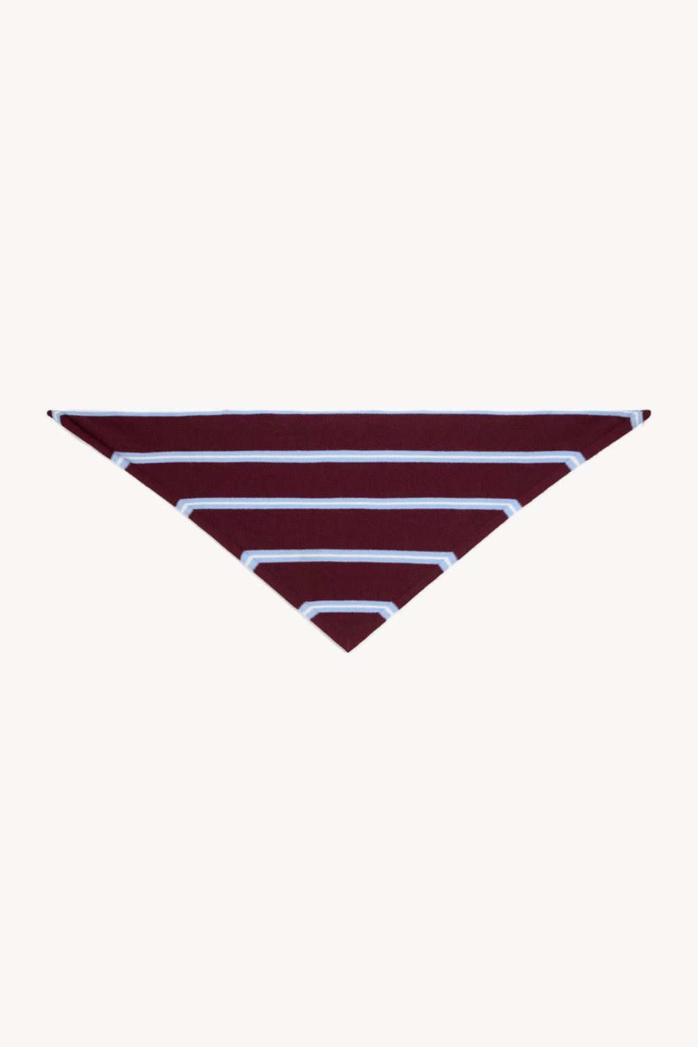 Foulard Charly rayures bordeaux