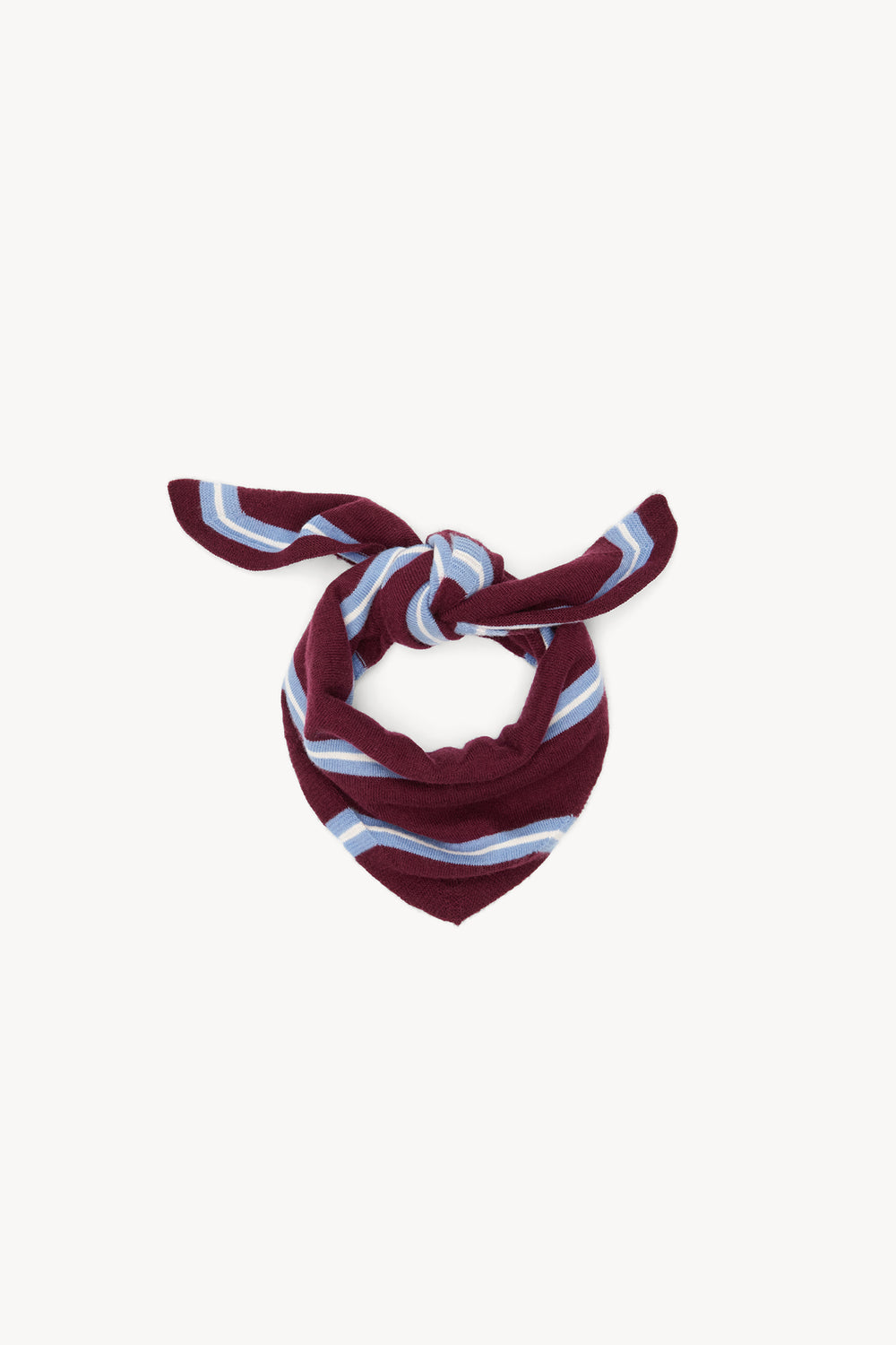 Foulard Charly rayures bordeaux