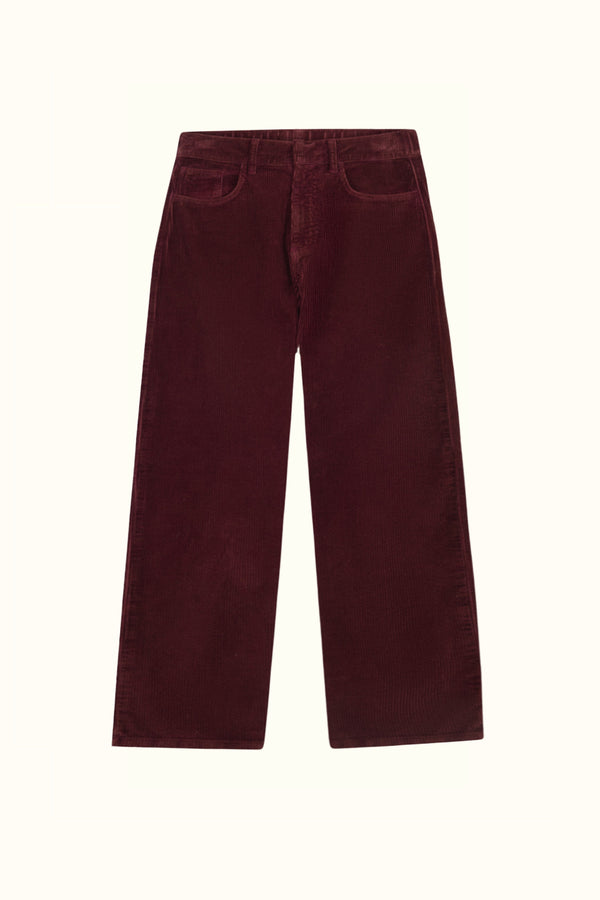 Pantalon Basile bordeaux