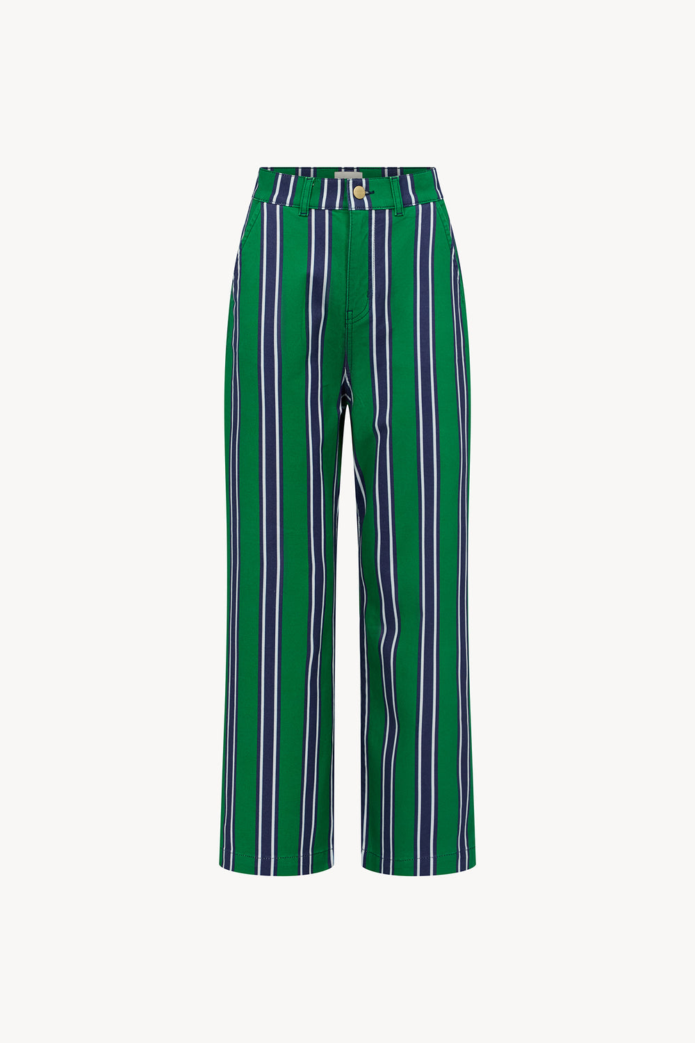 Pantalon Tommy rayures vertes 