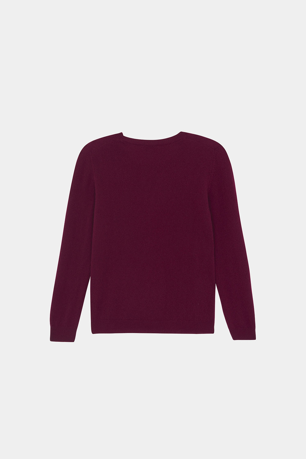 Pull en cachemire bordeaux Bertille packshot 2